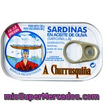 A Churrusquiña Sardinillas En Aceite De Oliva 16 - 18 Piezas Lata 85 G Neto Escurrido
