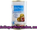 Aceitunas De Manzanilla Verdes Rellenas De Anchoas Suaves (35% Menos De Sal) Auchan 150 Gramos
