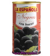Aceitunas Negras Cacereñas Con Hueso La Española 185 G.