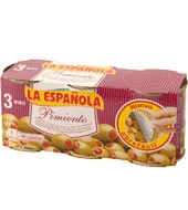 Aceitunas Verdes Manzanilla Rellenas De Pasta De Pimiento La Española 150 G.