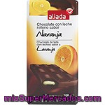 Aliada Chocolate Con Leche Relleno Sabor Naranja Tableta 100 G