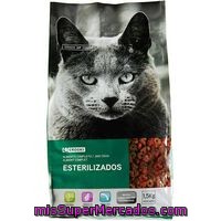 Alimento Especialidad Gatos Esterilizados Eroski, 1,5 K