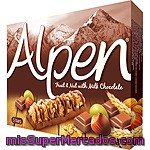 Alpen Barritas De Cereales Con Fruta Y Nueces Cubiertas De Chocolate Con Leche Estuche 145 G