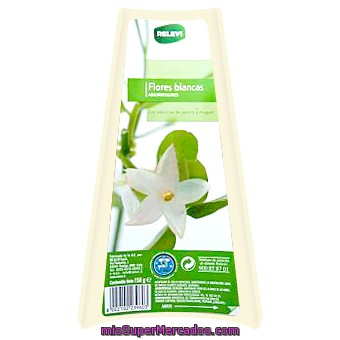 Ambientador Absorbeolor Barqueta Flores Blancas, Relevi, U