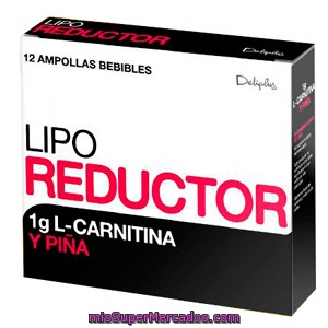 Ampollas Lipo Reductor (l-carnitina Y Piña), Deliplus, Caja 12 U