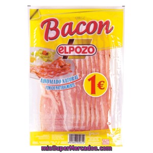 Bacon Ahumado En Lonchas El Pozo 120 Gramos