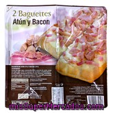 Baguette Congelado Atun Bacon, Hacendado, Paquete 2 U - 280 G