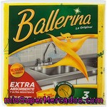 Ballerina Bayeta Amarilla Super Absorbente Paquete 3 Unidades