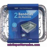 Bandeja De Aluminio 2,7 Litros Sil, Pack 2 Unid.