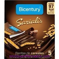 Barritas De Choco Negro Bicentury Sarialis, Caja 100 G