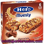 Barritas De Muesly De Chocolate Con Leche Hero, Caja 150 G