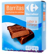 Barritas Sustitutivas Sabor Naranja Carrefour 210 G.