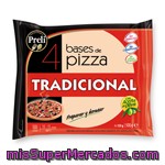 Base Pizza Congelada Masa Fina, Preli, Pack 4 U - 500 G