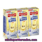 Batido De Chocolate Blanco Pascual Pack De 3x200 Ml.