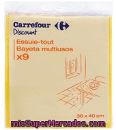Bayetas Multiusos Colores Carrefour 9 Ud.