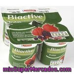 Biactive Con Frutas Del Bosque Eroski, Pack 4x125 G