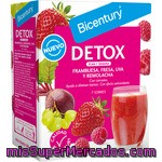 Bicentury Detox Frambuesa Fresa Uva Y Remolacha Elimina Toxinas Y Líquidos Con Efecto Antioxidante Estuche 7 Sobres