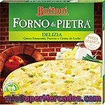 Buitoni Forno Di Pietra Delizia Pizza De Queso Emmental Puerros Y Crema De Leche Estuche 320 G