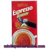 Cafe Molido Espresso Descafeinado Nº 3 (medio), Hacendado, Paquete 250 G