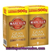 Café Molido Natural 'gran Aroma' Marcilla Pack 2x500 G.