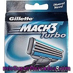 Cargador De Afeitar Gillette Match 3 Turbo, Pack 8 Unid.