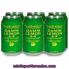 Cerveza Con Limon, Damm, Lata Pack 6 X 330 Cc - 1980 Cc