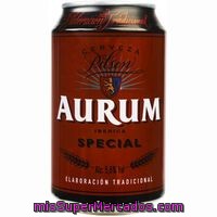 Cerveza Especial Aurum, Lata 33 Cl