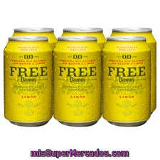 Cerveza
            Free Damm Sin Alcohol Limon Lata 33 Cl 6 Uni