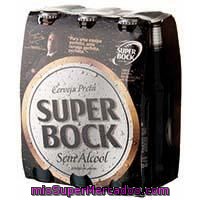 Cerveza Negra Portuguesa Sin Alcohol Super Bock Pack De 6 Botellas De 33 Centilitros