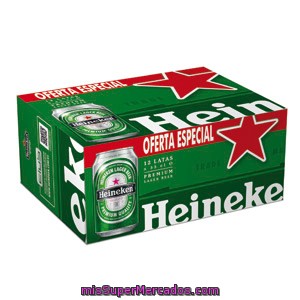 Cerveza Rubia Heineken Pack 12x33 Cl.