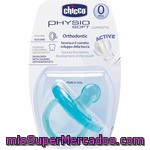 Chicco Chupete Todogoma Physiosoft Orthodontic Active Silicona 0m+ Color Azul Blister 1 Unidad