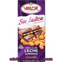 Chocolate Con Almendras Sin Lactosa Valor, Tableta 150 G