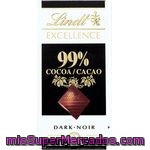 Chocolate Excellence 99% Lindt 50 G.