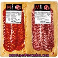 Chorizo-salchichón Ibérico Extra Montaraz, Pack 2x100 G