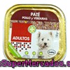 Comida Perro Razas Pequeñas Adulto Pate Pollo Verduras, Bobby, Tarrina 150 G