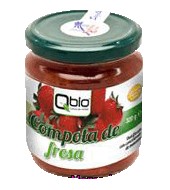 Compota Fresas - Sin Gluten Qbio 320 G.