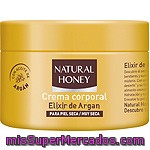 Crema Corporal Para Piel Seca Con Elixir De Argan Natural Honey 250 Ml.