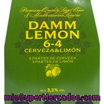 Damm Lemon Cerveza Rubia Nacional Con Limón Pack 6 Botellas 25 Cl