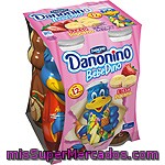 Danone Danonino Bebedino Petit Líquido Sabor Plátano Y Fresa Pack 4 Unidades 100 G