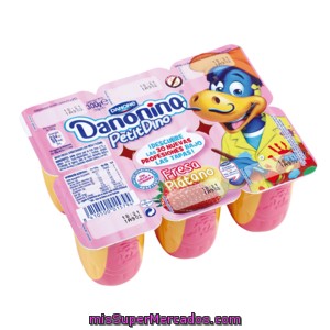 Danone Danonino Petit Dino Fresa Plátano Pack 6 X 50 Gr