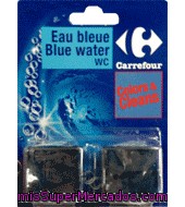 Desodorizante Cisterna En Pastilla Agua Azul Carrefour 2 Ud.