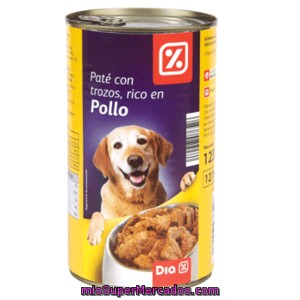Dia Alimento Para Perros Pate Con Trozos De Pollo Lata 1230 Gr