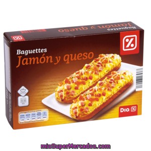 Dia Baguette Jamón Y Queso Pack 2 Uds