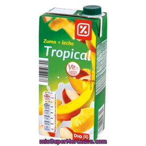 Dia Bebidas De Frutas Con Leche Tropical Brik 1 Lt