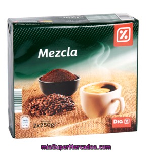 Dia Cafe Molido Mezcla Duplo Paquete 2x250 Gr