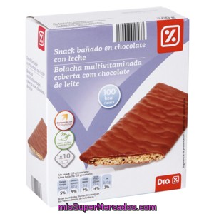 Dia Snack Bañado De Chocolate Con Leche Estuche 260 Gr