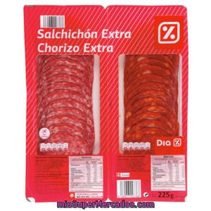 Dia Surtido Chorizo / Salchichón Envase 225 G