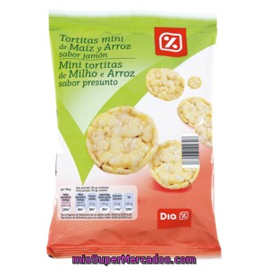 Dia Tortitas Mini De Maiz Y Arroz Sabor Jamon Paquete 75 Gr