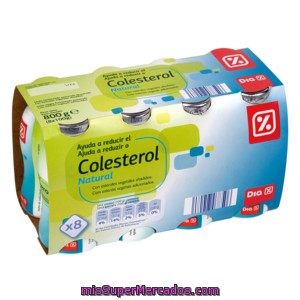 Dia Yogur Líquido Reducecolesterol Natural Pack 8 Unidades 100 Ml