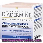 Diadermine Crema Nutritiva Antiarrugas De Noche Complejo Anti-edad Con Proteínas De Soja Tarro 50 Ml Nutre Y Regenera La Piel